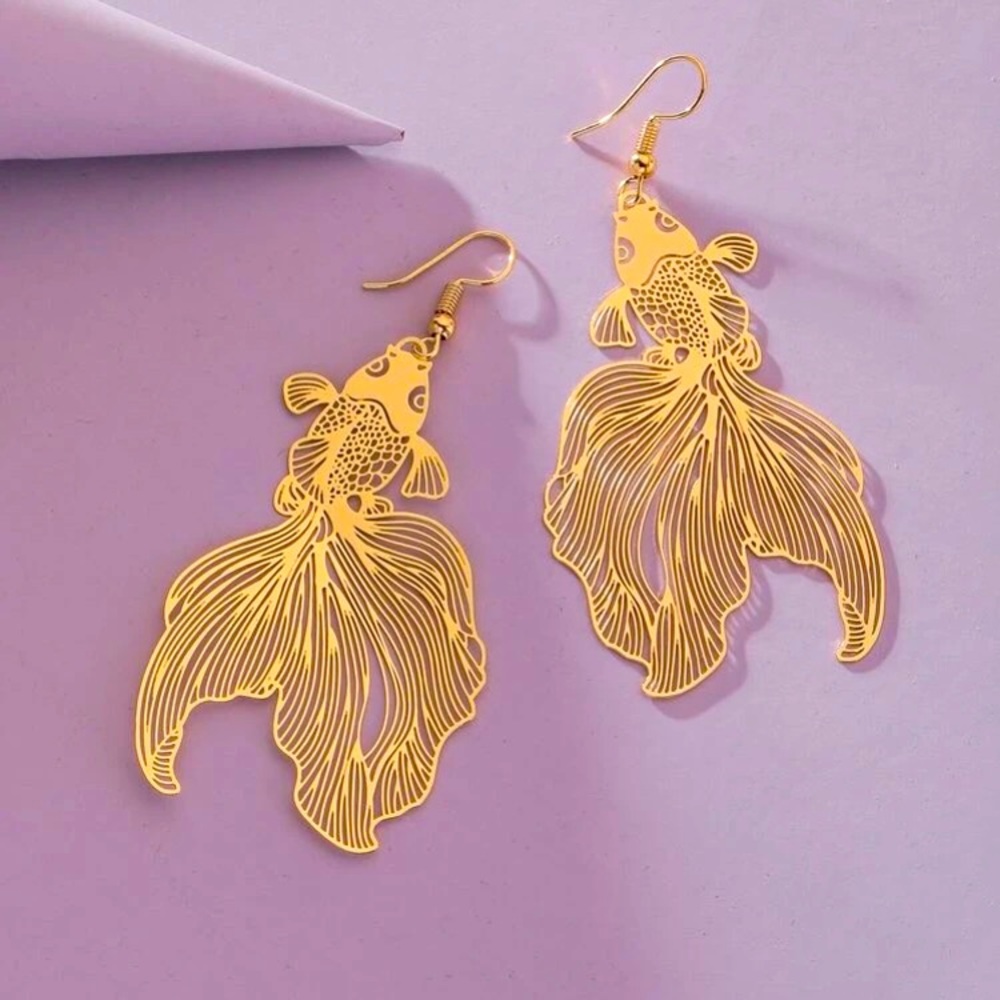 Goldfish Drop Earrings